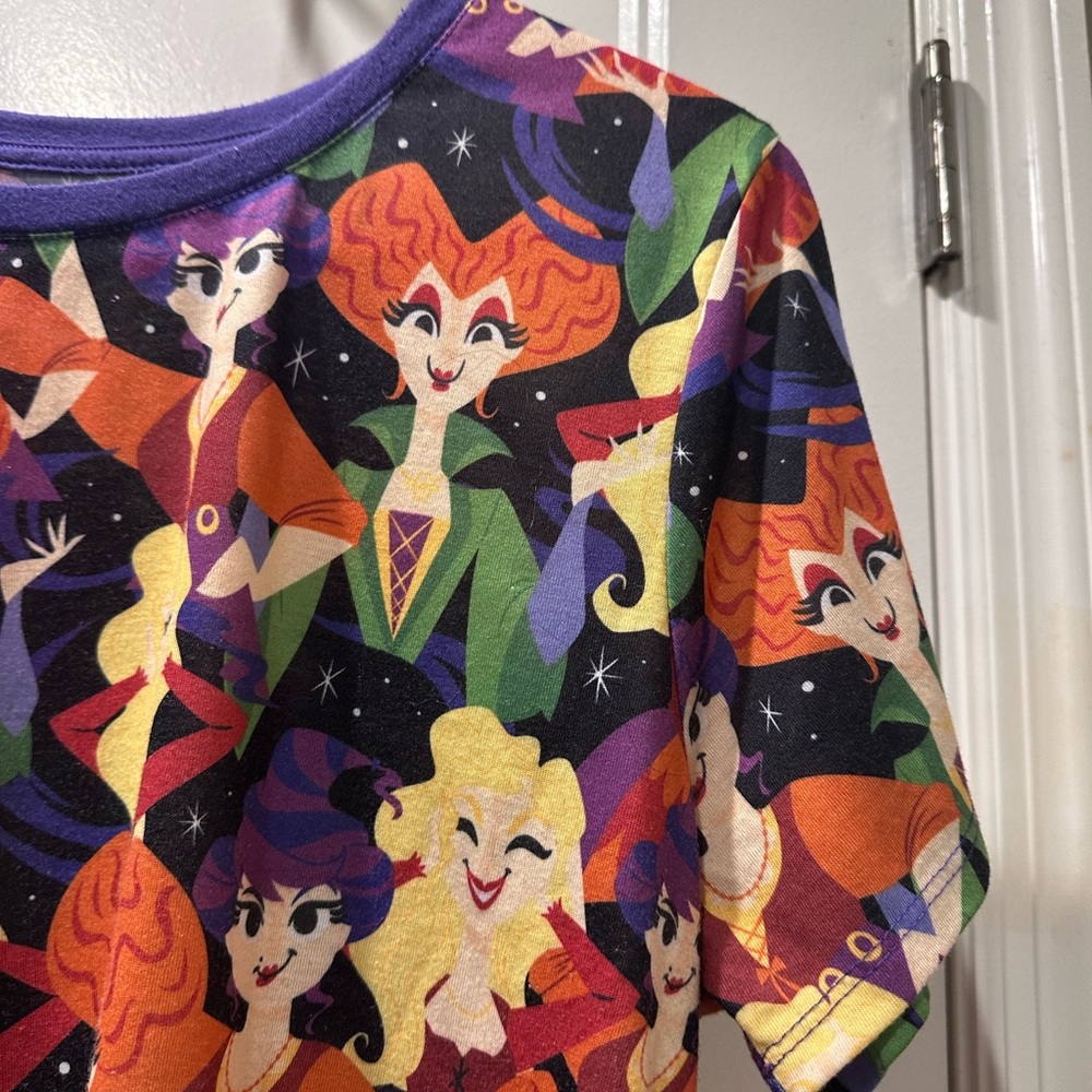 Colorful Hocus Pocus Sanderson Sisters Disney T-Shirt - Picture 2 of 5